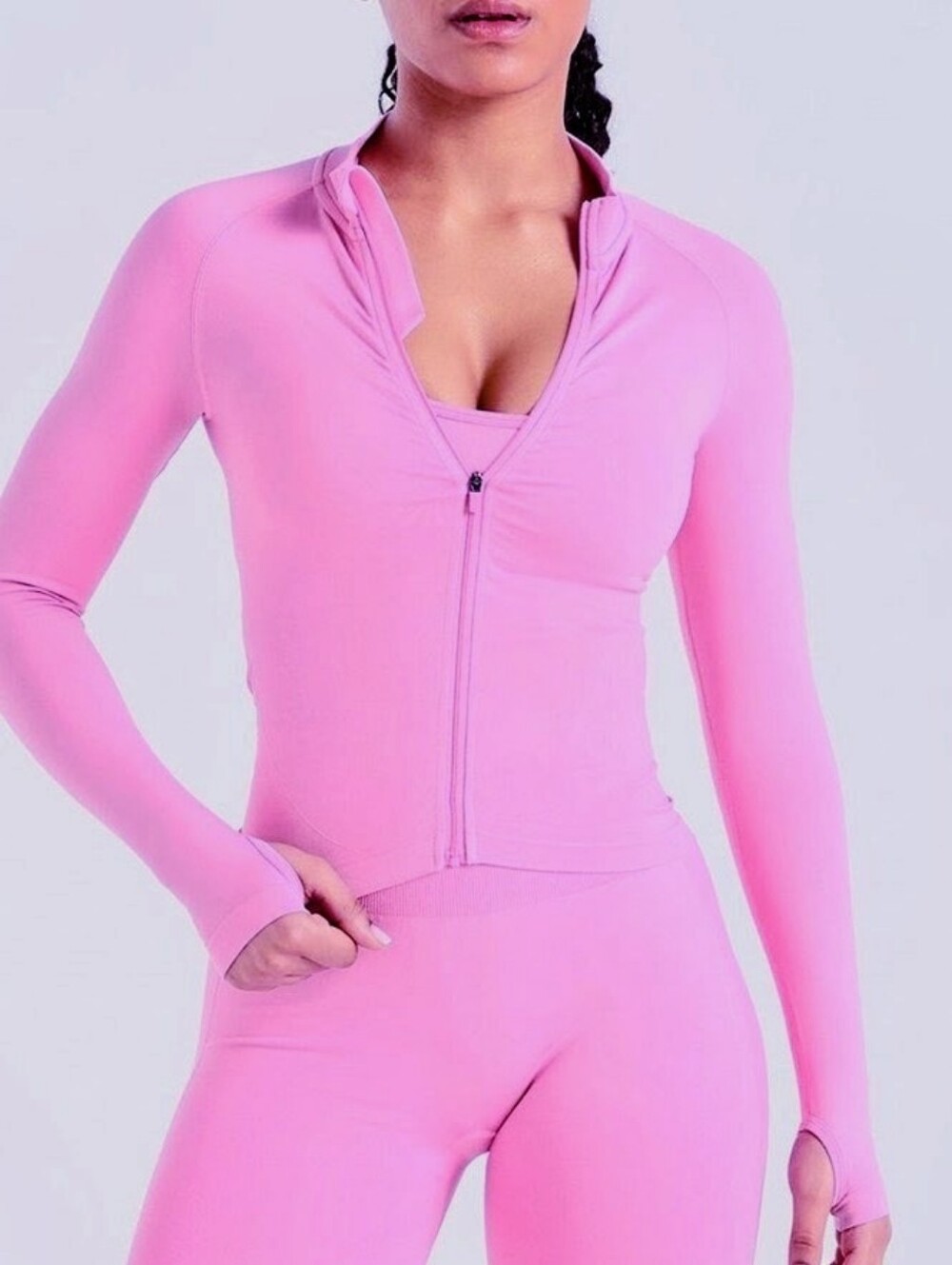 JoyLab Seamless Cropped Fitted Jacket